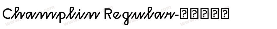 Champlin Regular字体转换